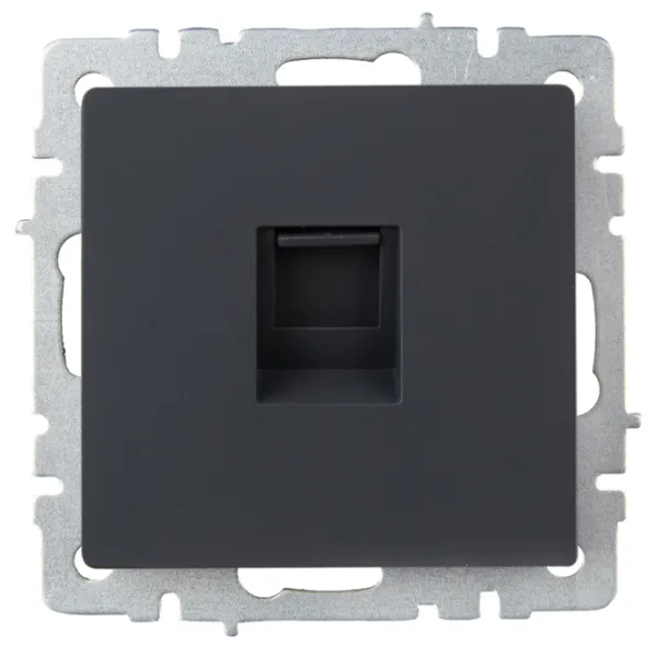 Розетка IEK BR-K10-1-K53 230 В/ RJ45/ Графитовый photo 2 Розетка IEK BR-K10-1-K53 230 В/ RJ45/ Графитовый photo 2