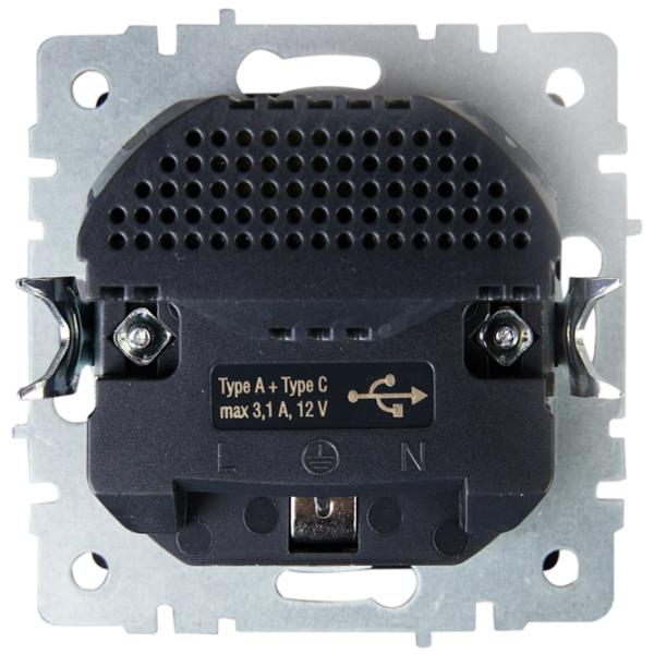 Priză IEK BR-R14-16-U22-018-K53 230 V/ Type-F/ Graphite photo 3 Priză IEK BR-R14-16-U22-018-K53 230 V/ Type-F/ Graphite photo 3