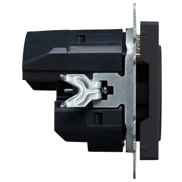 Priză IEK BR-R14-16-U22-018-K53 230 V/ Type-F/ Graphite photo 5 Priză IEK BR-R14-16-U22-018-K53 230 V/ Type-F/ Graphite photo 5