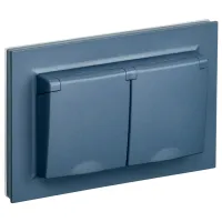 Priză IEK BR-R26-16-44-K35-F 230 V/ Type-F/ Sea wave