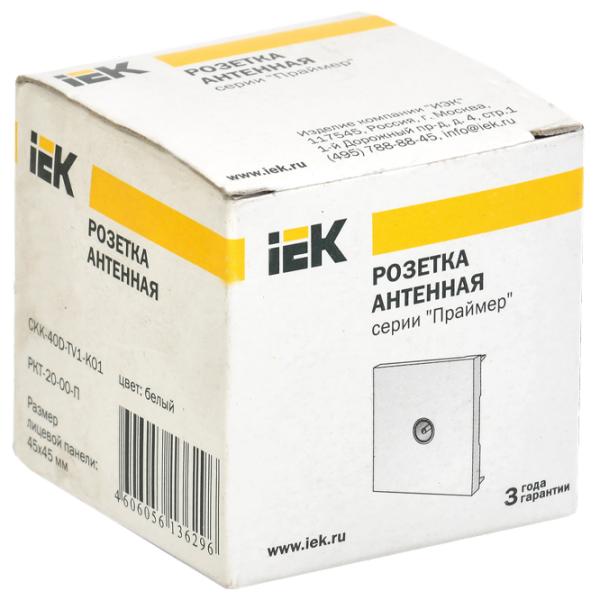 Priză IEK CKK-40D-TV1-K01 230 V/ TV/ White photo 2 Priză IEK CKK-40D-TV1-K01 230 V/ TV/ White photo 2