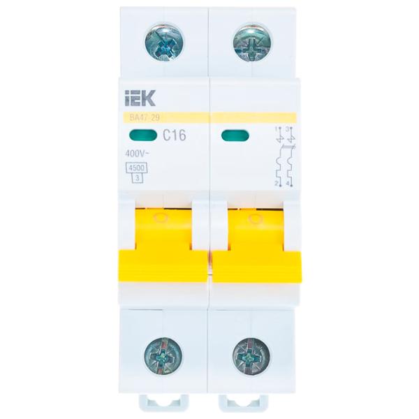 Автоматический выключатель IEK MVA20-2-016-C Модульная/ 16 A photo 1 Автоматический выключатель IEK MVA20-2-016-C Модульная/ 16 A photo 1