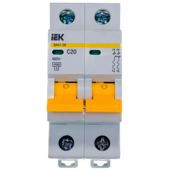 Întrerupător automat IEK MVA20-2-020-C Modulară/ 20 A photo 3 Întrerupător automat IEK MVA20-2-020-C Modulară/ 20 A photo 3
