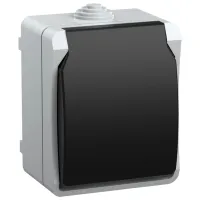 Priză IEK ERS12-K03-16-54-DC 250 V/ Type-F/ Gray