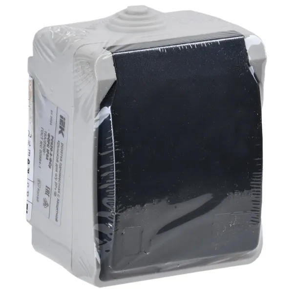 Priză IEK ERS12-K03-16-54-DC 250 V/ Type-F/ Gray photo 4 Priză IEK ERS12-K03-16-54-DC 250 V/ Type-F/ Gray photo 4