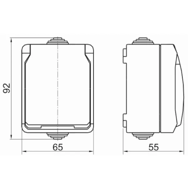 Priză IEK ERS12-K03-16-54-DC 250 V/ Type-F/ Gray photo 5 Priză IEK ERS12-K03-16-54-DC 250 V/ Type-F/ Gray photo 5