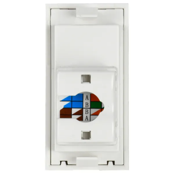 Приза UTP IEK CKK-40D-RI1-K01 RJ-45 UTP/ White photo 5 Приза UTP IEK CKK-40D-RI1-K01 RJ-45 UTP/ White photo 5