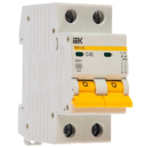 Автоматический выключатель IEK MVA20-2-040-C Модульная/ 40 A photo 1 Автоматический выключатель IEK MVA20-2-040-C Модульная/ 40 A photo 1