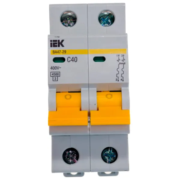 Автоматический выключатель IEK MVA20-2-040-C Модульная/ 40 A photo 6 Автоматический выключатель IEK MVA20-2-040-C Модульная/ 40 A photo 6