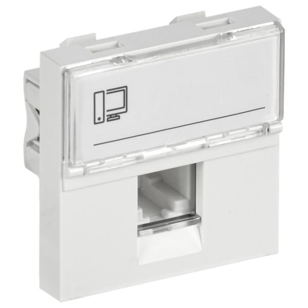 Priză UTP IEK CKK-40D-RI2-K01 RJ-45 UTP/ White photo 1