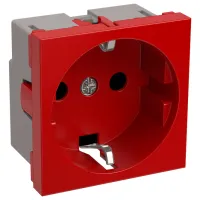 Priză IEK CKK-40D-RSZK2-K04-K 250 V/ Type-F/ Red