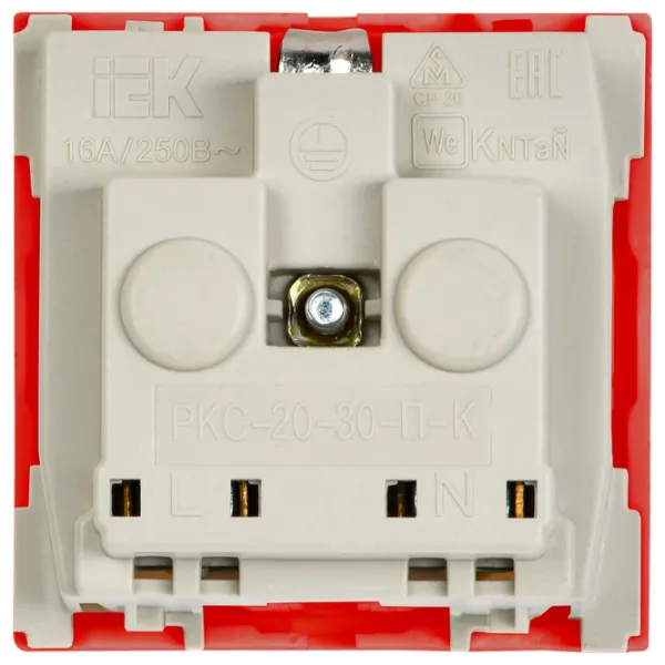 Priză IEK CKK-40D-RSZK2-K04-K 250 V/ Type-F/ Red photo 5 Priză IEK CKK-40D-RSZK2-K04-K 250 V/ Type-F/ Red photo 5
