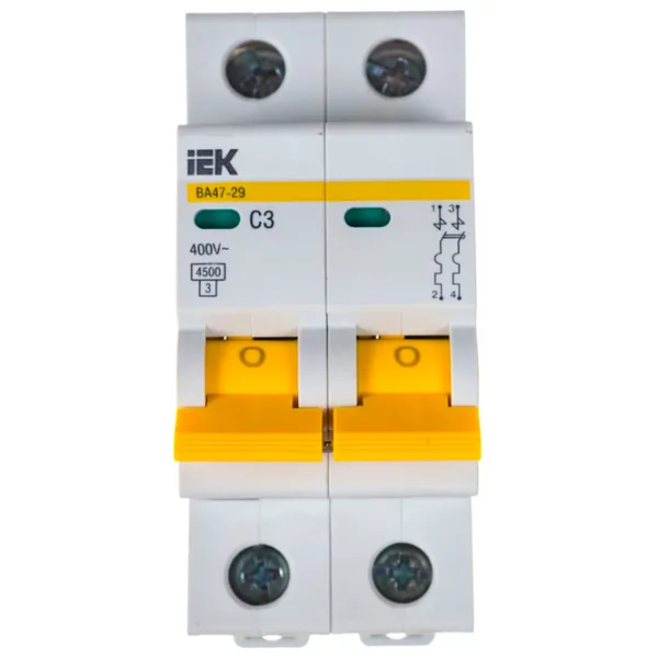 Автоматический выключатель IEK MVA20-2-003-C Модульная/ 3 A photo 1 Автоматический выключатель IEK MVA20-2-003-C Модульная/ 3 A photo 1