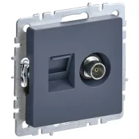 Priză IEK BR-AK20-1-K35 TV/ Graphite