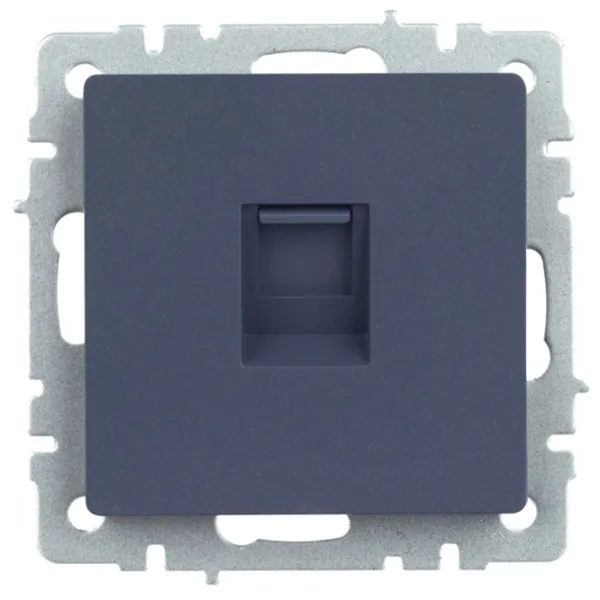Priză IEK BR-K10-1-K35 RJ45/ Graphite photo 6 Priză IEK BR-K10-1-K35 RJ45/ Graphite photo 6