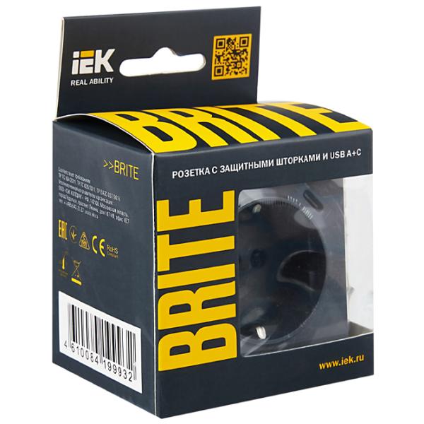 Priză IEK BR-R14-16-U22-018-K35 230 V/ Type-F/ Sea wave photo 6 Priză IEK BR-R14-16-U22-018-K35 230 V/ Type-F/ Sea wave photo 6