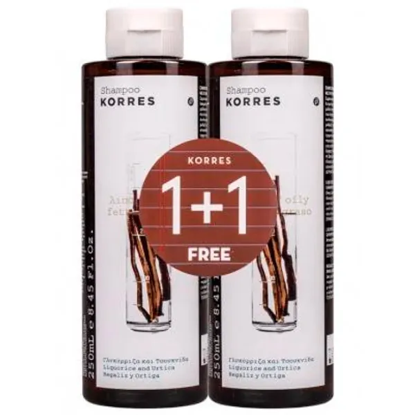 Set șampon KORRES Liquorice & Nettle 500 ml photo 1