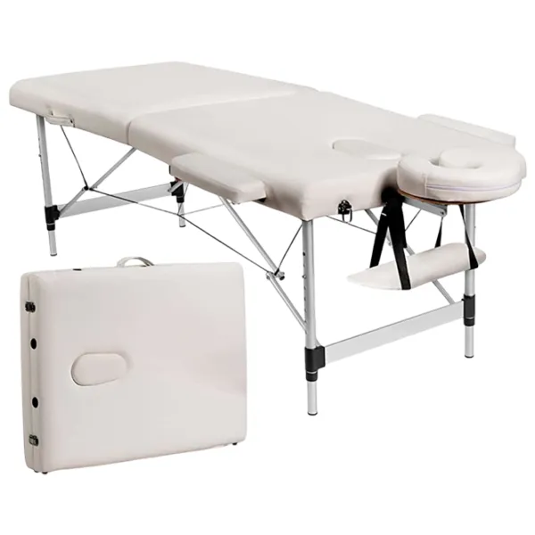 Masă de masaj Costway HB87019WH White photo 2 Masă de masaj Costway HB87019WH White photo 2