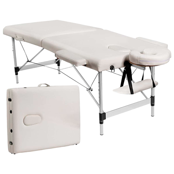 Masă de masaj Costway HB87019WH White photo 2 Masă de masaj Costway HB87019WH White photo 2