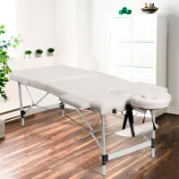 Массажный стол Costway HB87019WH Белый photo 4