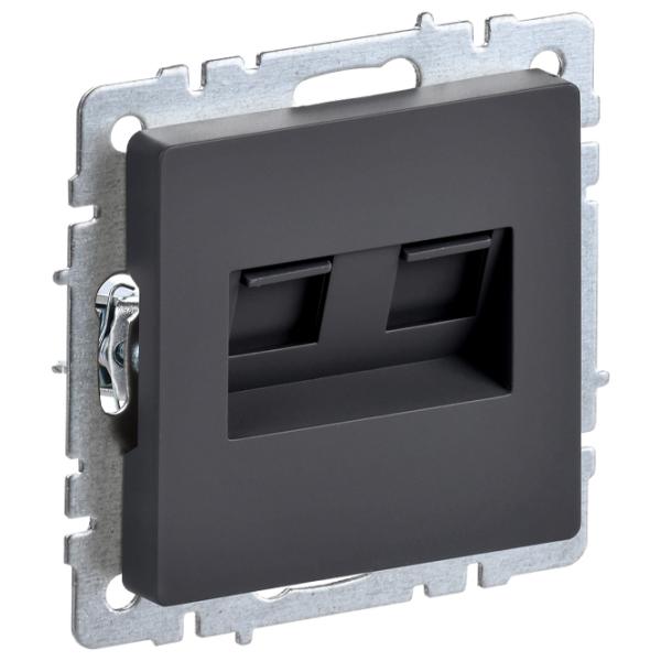 Priză IEK BR-KT20-O-1-K53 230 V/ RJ-11/ Graphite photo 1 Priză IEK BR-KT20-O-1-K53 230 V/ RJ-11/ Graphite photo 1