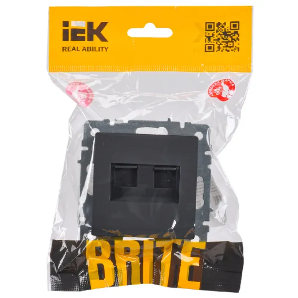 Priză IEK BR-KT20-O-1-K53 230 V/ RJ-11/ Graphite photo 6 Priză IEK BR-KT20-O-1-K53 230 V/ RJ-11/ Graphite photo 6