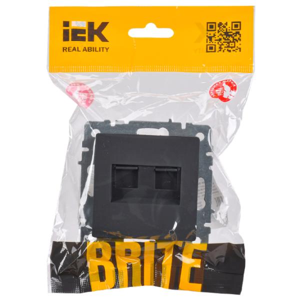 Priză IEK BR-KT20-O-1-K53 230 V/ RJ-11/ Graphite photo 6 Priză IEK BR-KT20-O-1-K53 230 V/ RJ-11/ Graphite photo 6