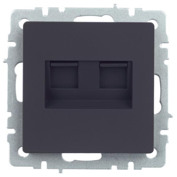 Priză IEK BR-KT20-O-1-K53 230 V/ RJ-11/ Graphite photo 7 Priză IEK BR-KT20-O-1-K53 230 V/ RJ-11/ Graphite photo 7