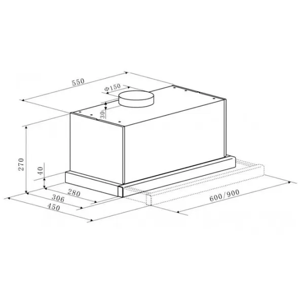 Hotă Kaiser EA 644 Eco Telescopică/ Black/ Inox photo 6