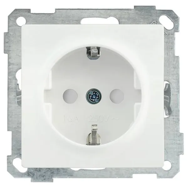 Priză IEK ERB14-K01-16 250 V/ Type-F/ White photo 1 Priză IEK ERB14-K01-16 250 V/ Type-F/ White photo 1