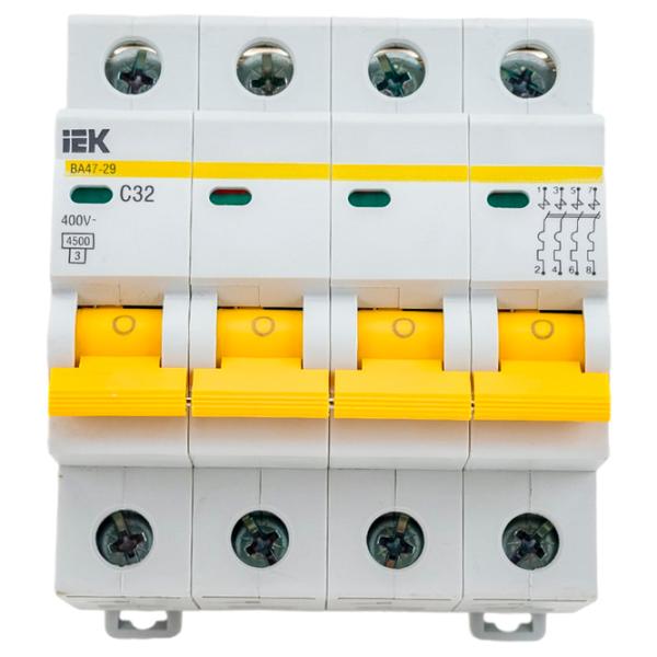 Автоматический выключатель IEK MVA20-4-032-C Модульная/ 32 A photo 1 Автоматический выключатель IEK MVA20-4-032-C Модульная/ 32 A photo 1