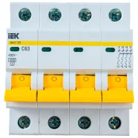 Întrerupător automat IEK MVA20-4-063-C Modulară/ 63 A