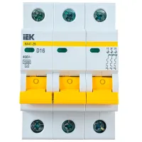 Întrerupător automat IEK MVA20-3-016-D Modulară/ 16 A