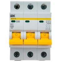 Автоматический выключатель IEK MVA20-3-020-D Модульная/ 20 A