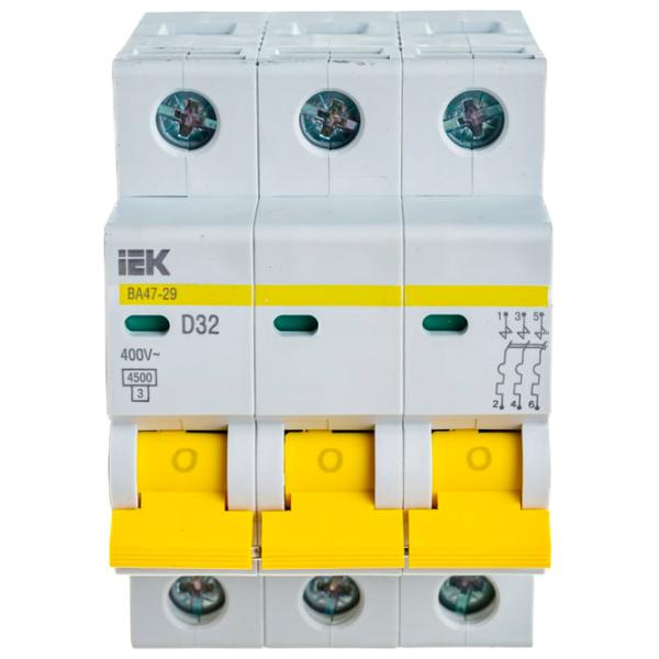 Автоматический выключатель IEK MVA20-3-032-D Модульная/ 32 A photo 1