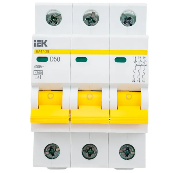 Întrerupător automat IEK MVA20-3-050-D Modulară/ 50 A photo 1 Întrerupător automat IEK MVA20-3-050-D Modulară/ 50 A photo 1