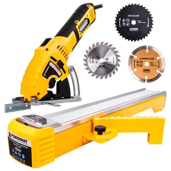 Fierăstrău circular Powermat PM-PPT-1200 85 mm/ Yellow photo 1 Fierăstrău circular Powermat PM-PPT-1200 85 mm/ Yellow photo 1