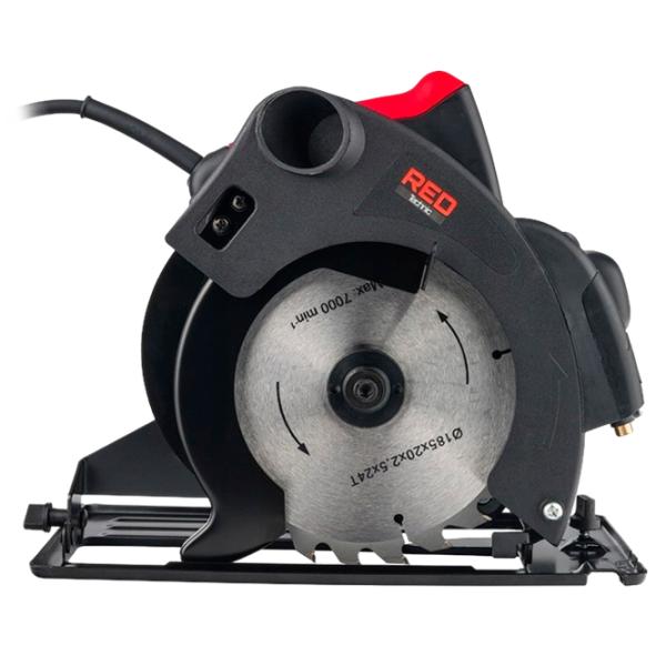 Дисковая пила Red Technic RTRPT0006 185 мм/ Black photo 1