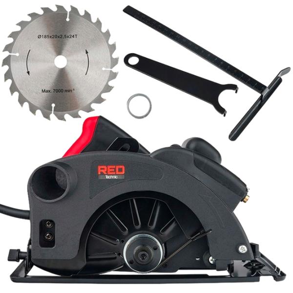 Дисковая пила Red Technic RTRPT0006 185 мм/ Black photo 4