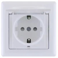 Priză IEK ERB15-K01-16 230 V/ Type-F/ White