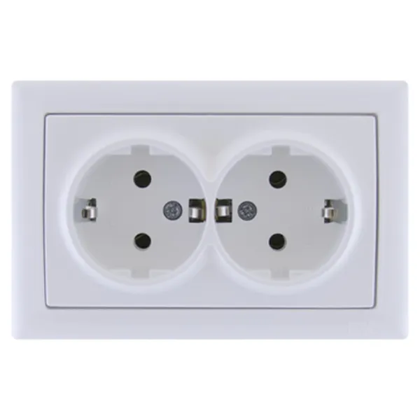 Priză IEK ERB21-K01-16 250 V/ Type-F/ White photo 1 Priză IEK ERB21-K01-16 250 V/ Type-F/ White photo 1