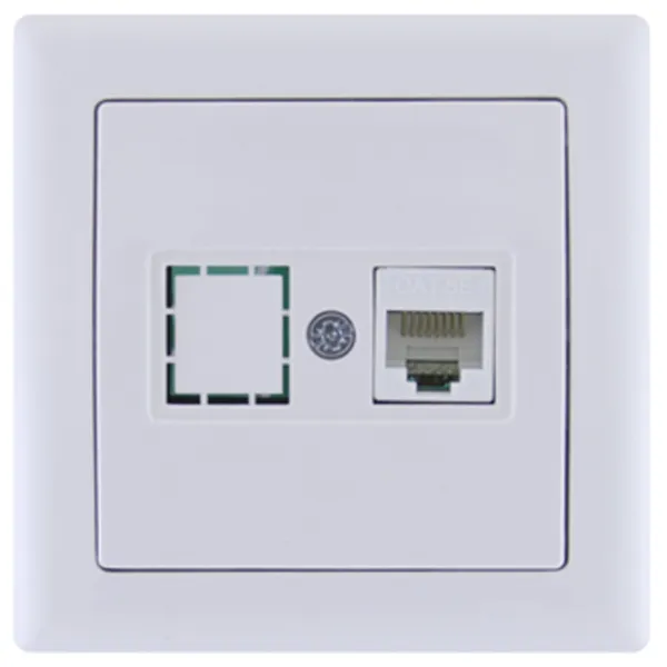 Priză IEK EKB10-K01-01 RJ45/ White photo 1 Priză IEK EKB10-K01-01 RJ45/ White photo 1