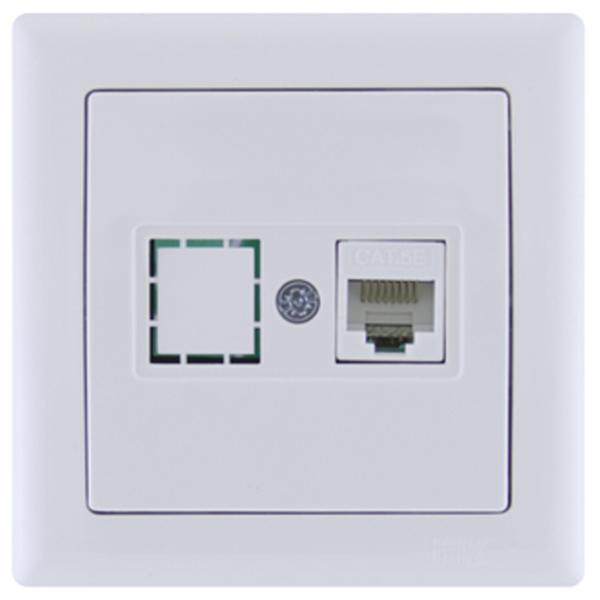 Priză IEK EKB10-K01-01 RJ45/ White photo 1 Priză IEK EKB10-K01-01 RJ45/ White photo 1