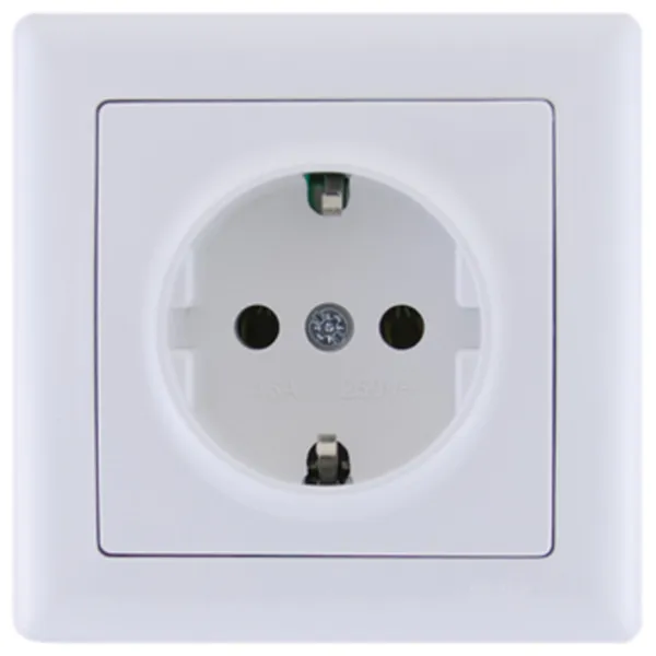Priză IEK ERB11-K01-16 250 V/ Type-F/ White photo 1 Priză IEK ERB11-K01-16 250 V/ Type-F/ White photo 1