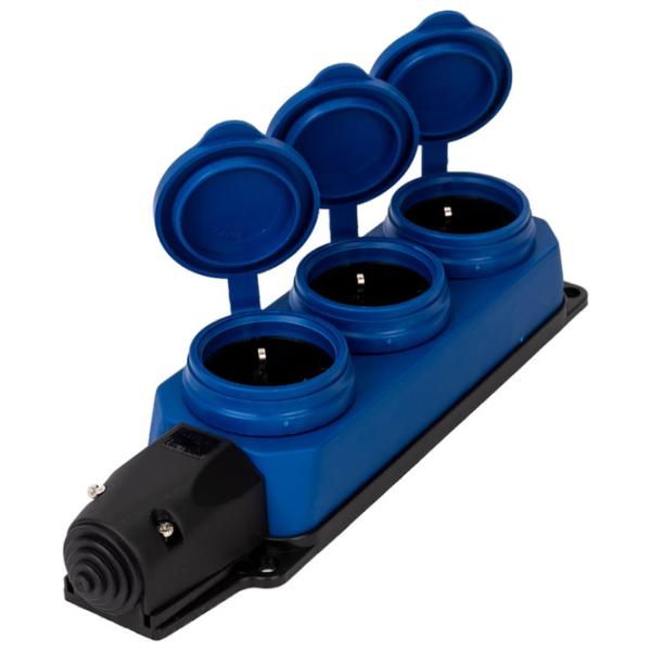 Мобильная розетка IEK PKR61-016-2-K07 220 В/ Type-F/ Blue photo 2 Мобильная розетка IEK PKR61-016-2-K07 220 В/ Type-F/ Blue photo 2