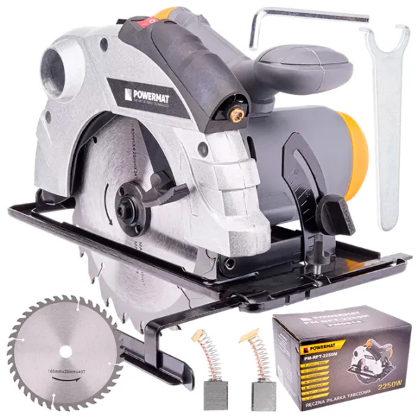 Fierăstrău circular Powermat PM-RPT-2250M 185 mm/ Gray photo 1