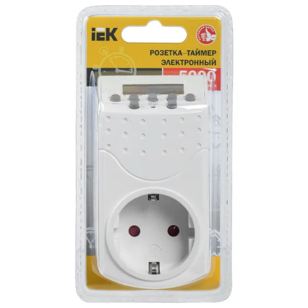 Priză temporizator IEK ERT-10-1-16-N-01-5-20-K01 230 V/ Type-F/ White photo 2 Priză temporizator IEK ERT-10-1-16-N-01-5-20-K01 230 V/ Type-F/ White photo 2