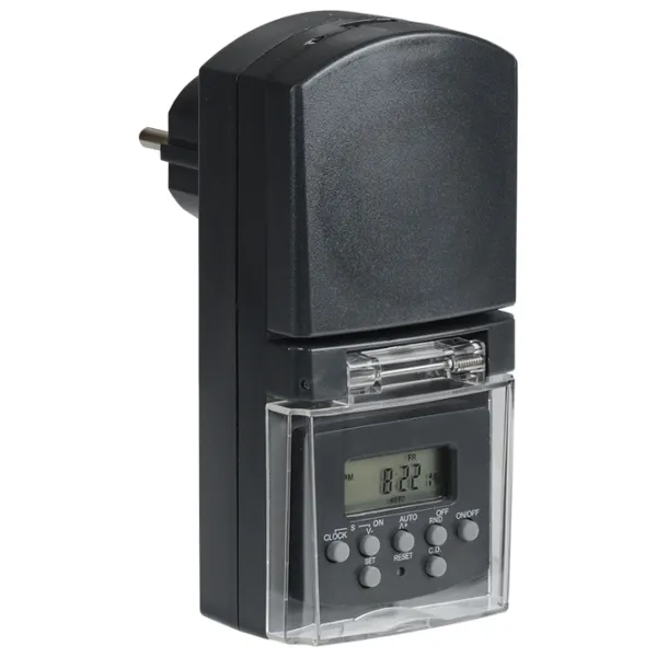 Priză temporizator IEK ERT-10-1-16-N-01-5-44-K01 230 V/ Type-F/ Black photo 1