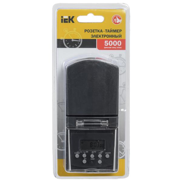 Priză temporizator IEK ERT-10-1-16-N-01-5-44-K01 230 V/ Type-F/ Black photo 2