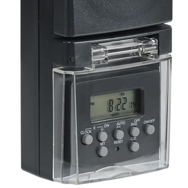 Priză temporizator IEK ERT-10-1-16-N-01-5-44-K01 230 V/ Type-F/ Black photo 4